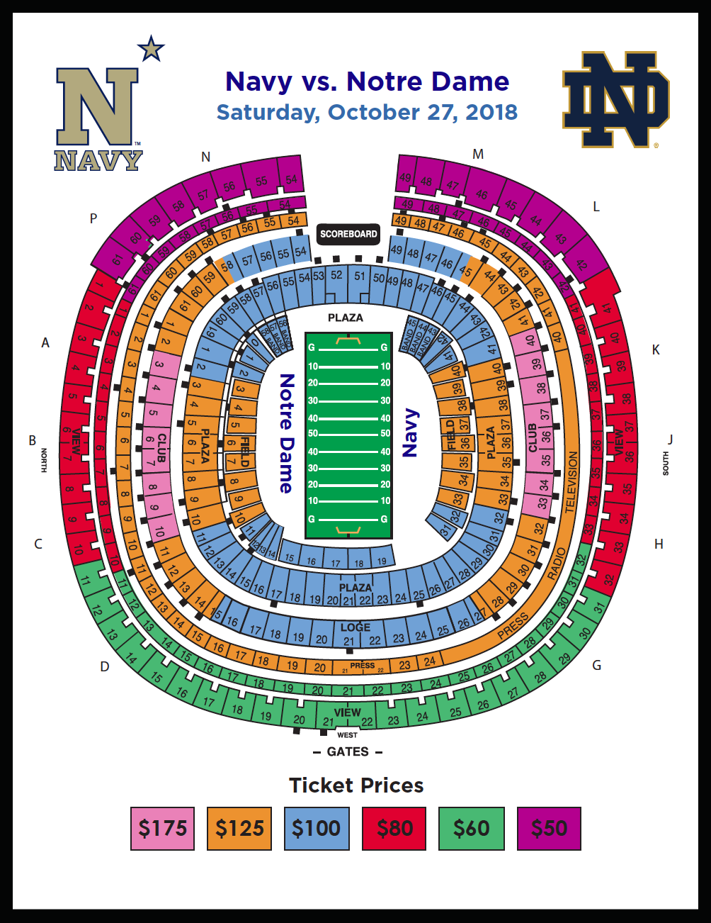 Navy vs. Notre Dame Game